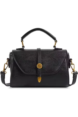 Stylecast Checked Structured Sling Bag with Cut Work