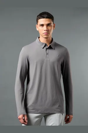 TECHNOSPORT Men Polo Collar Antimicrobial Slim Fit T-shirt