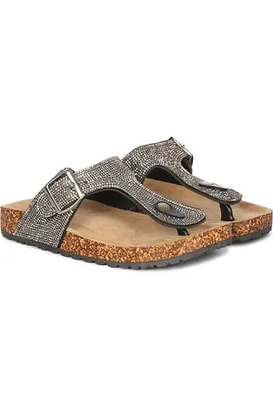 LAVIE Women Embellished T-Strap Flats with Buckles