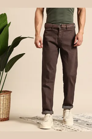 Mast & Harbour Men Relaxed Fit Stretchable Jeans with Belt