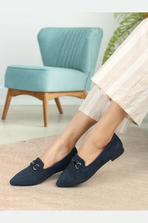 Elle Women Buckled Pointed Toe Lightweight Loafers