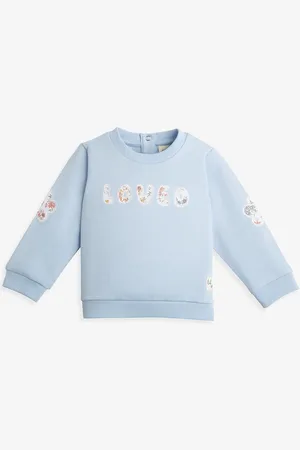 Ed-a-Mamma Girls Printed Round Neck Long Sleeves Sweatshirt