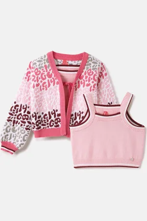 Blue Giraffe Girls Cardigan