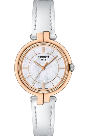 Tissot Women Round Dial & Leather Straps Analogue Watch T0942102611101
