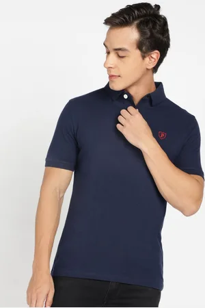 Provogue Men Polo Collar Pockets Slim Fit T-shirt