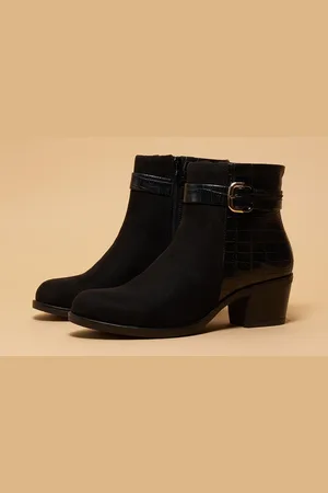ERIDANI Solid Black Kaia Boots