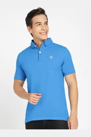 Provogue Men Polo Collar Applique Slim Fit T-shirt