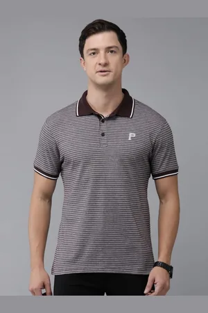 Provogue Men Polo Collar Applique Slim Fit T-shirt