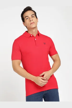 Provogue Men Polo Collar Applique Slim Fit T-shirt