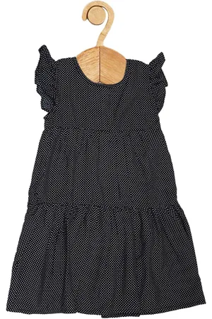 Creative Girls Polka Dot Flutter Sleeve A-Line Dress