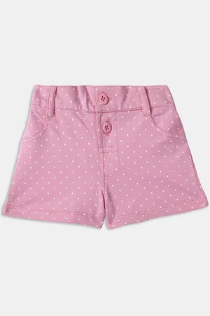 YK Girls Geometric Printed Pure Cotton Shorts