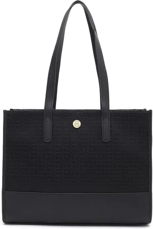 Tommy Hilfiger Women Brand Logo Printed Shopper Leather Shoulder Bag