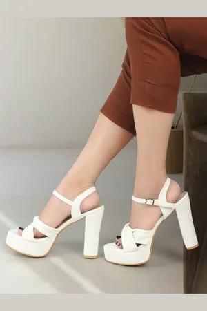 Elle Twisted Strap Platform Heels