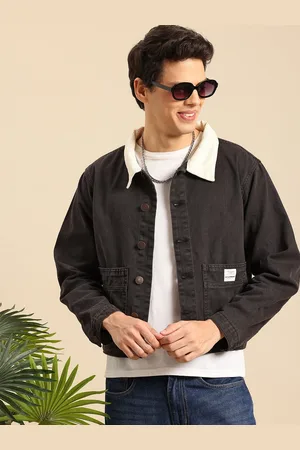 Mast & Harbour Contrast Collar Pure Cotton Denim Jacket