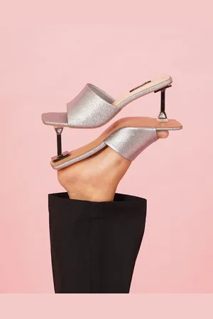 Sherrif Women Textured Stiletto Sandals