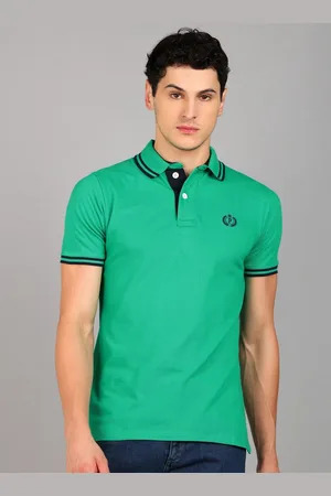 Provogue Men Polo Collar Applique Slim Fit T-shirt