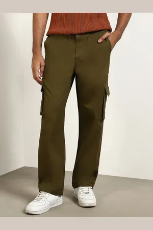 NOBERO Men Straight Fit Cargo Trouser