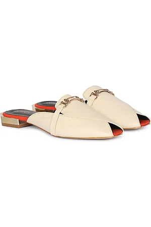 Corsica Women Peep Toe Mules Flats