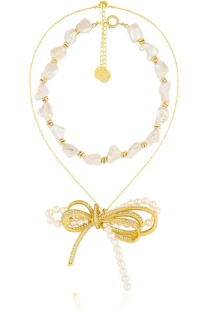 ISHARYA Brass Gold-Plated Necklace