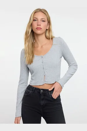 Trendyol Women Scoop Neck Crop Top