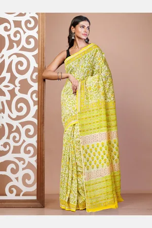 Unnati Silks Floral Handloom Chanderi Saree