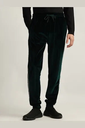 ICONIC Men Pure Cotton Mid-Rise Joggers