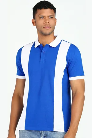 Provogue Men Colourblocked Polo Collar Pockets Slim Fit T-shirt