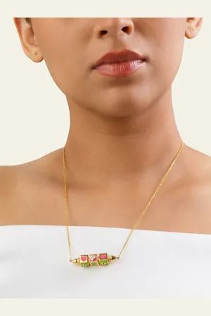 ISHARYA Brass Gold-Plated Necklace