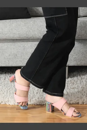 Elle Embellished Block Heels Sandals