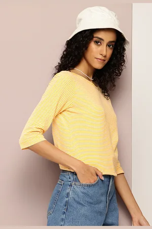 Kook N Keech Striped Boat Neck Pure Cotton Top