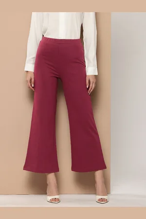 Invictus Women Bootcut Flared Cropped Trousers