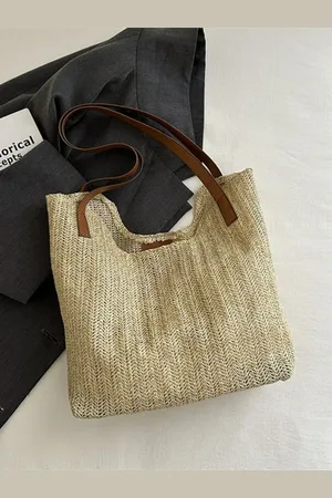 Stylecast Textured Bucket Handheld Bag with Cut Work