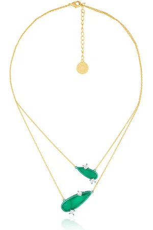 ISHARYA Brass Gold-Plated Layered Necklace