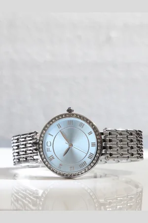 French Connection Women Embellished Dial Bracelet Style Straps Analogue Watch FCN0117SM-U
