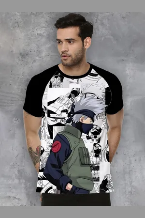 Fanideaz Men Printed Raw Edge T-shirt