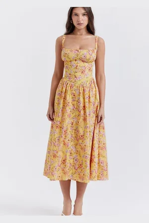 LULU & SKY Women Floral Printed Fit & Flare Midi Dress