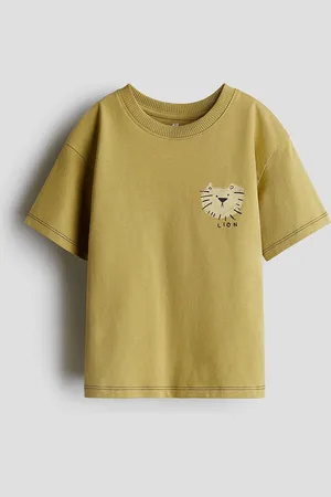 H&M Boys Pure Cotton Pocket Detail T-Shirt