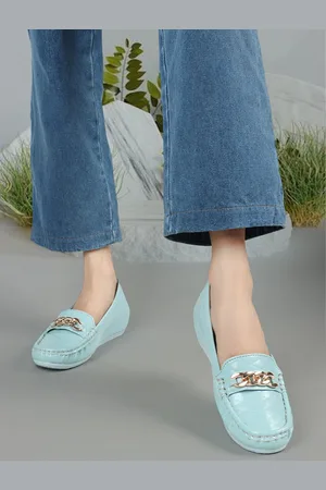 Elle Women Textured Heeled Lightweight Loafers
