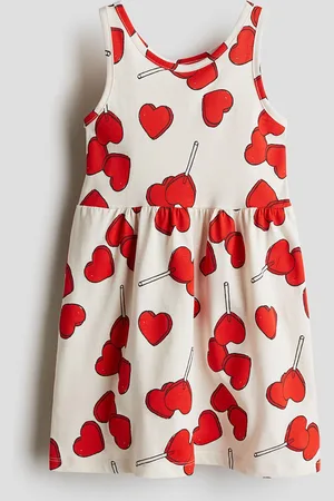 H&M Girls Patterned Cotton Dress