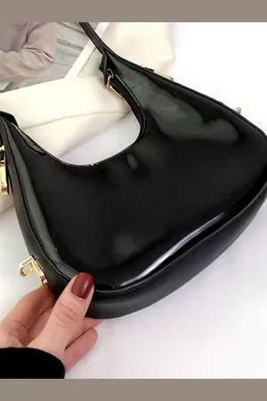 Stylecast Checked Structured Sling Bag with Tasselled
