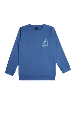 CAVIO Boys Cotton Round Neck Long Sleeves Sweatshirt
