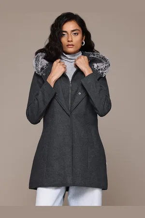 Roadster The Lifestyle Co. Faux Fur Hooded Parka Overcoat