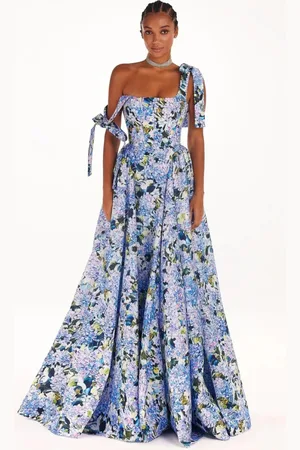HERE&NOW Women Floral Printed Gown Maxi Dress
