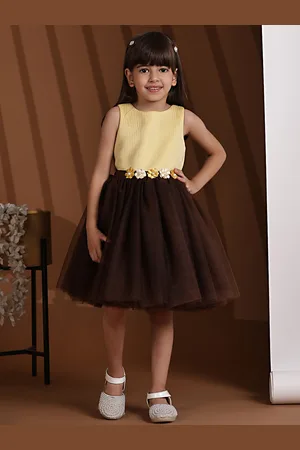 Toy Balloon Kids Girls Net Fit & Flare Dress