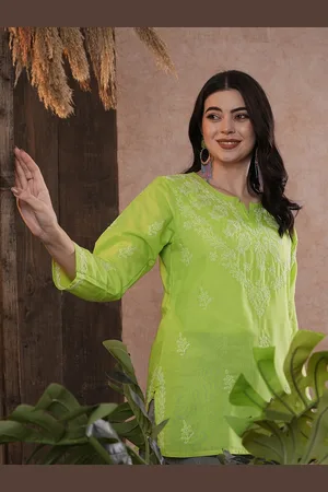 ADAM Co. Women Ethnic Motifs Embroidered Side Slits Kurti