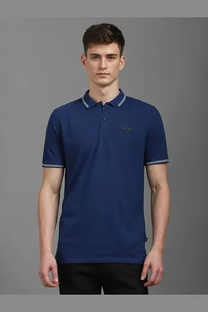 Louis Philippe Men Polo Collar Slim Fit T-shirt
