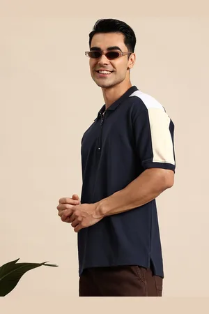 Mast & Harbour Men Polo Collar T-shirt