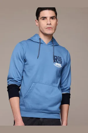 Roadster The Lifestyle Co. Brand Logo Print Hooded Sweatshirt