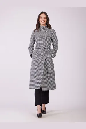 FableStreet Women Double Breasted Longline Overcoat
