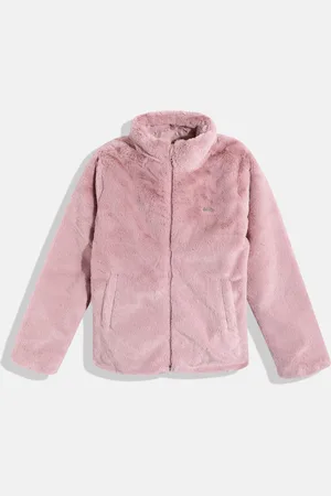 Allen Solly Girls Faux Fur Trim Tailored Jacket